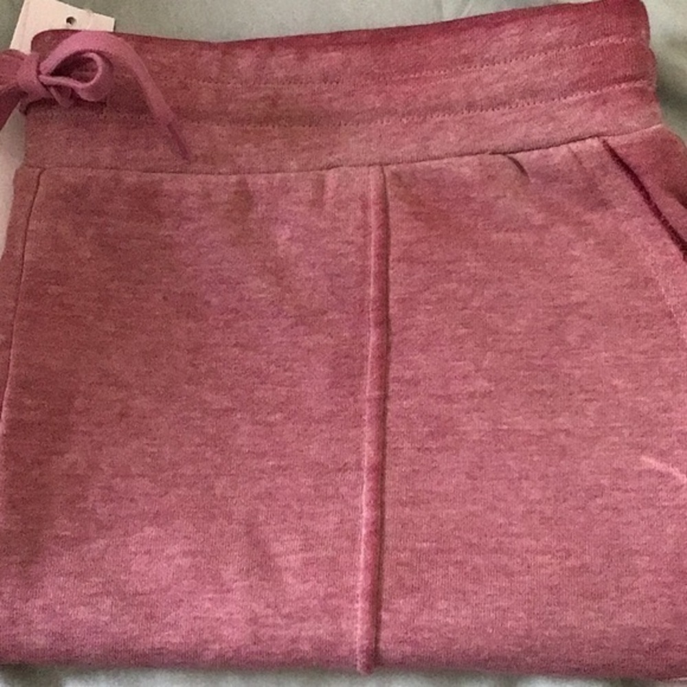 525 America Minimalist Mauve Seam Detail Pull-On Shorts Size Large Cottagecore - Picture 4 of 9